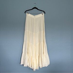 BUCKETLIST Cream Flowy pants